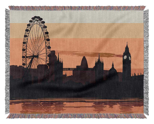 London Morning Reflection Glow Woven Blanket