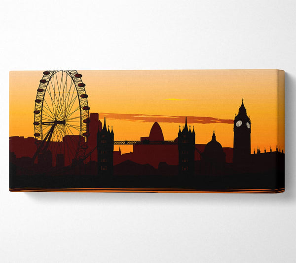 London Morgen Reflexion Glühen