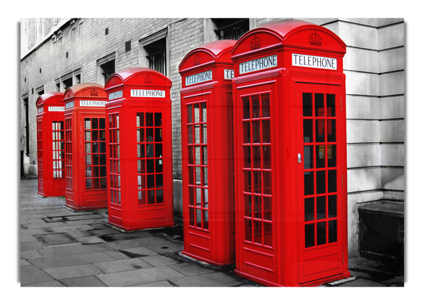 Rote Telefonzellen in London