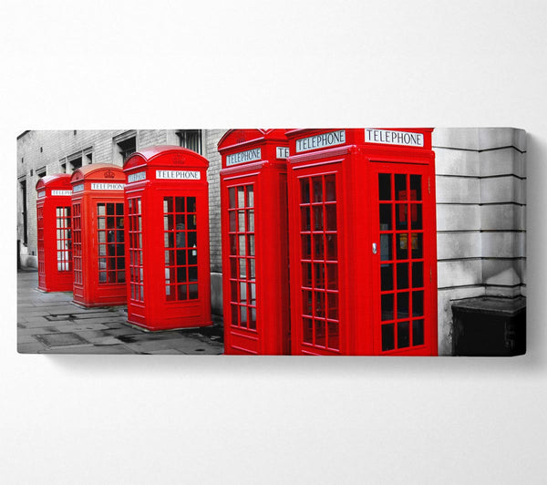 Rote Telefonzellen in London