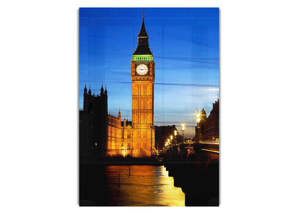 London Themse Spiegelung von Big Ben