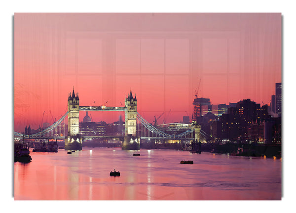London Themse Sonnenuntergang Panorama