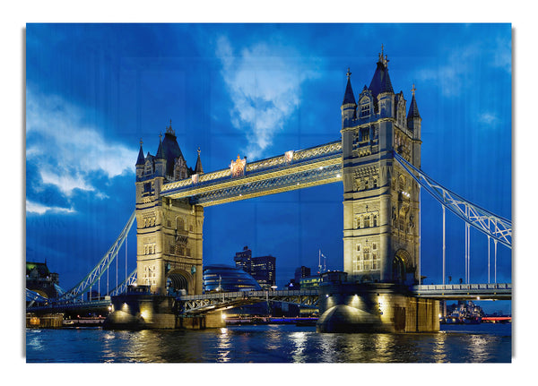 London Tower Bridge blauen Nachthimmel