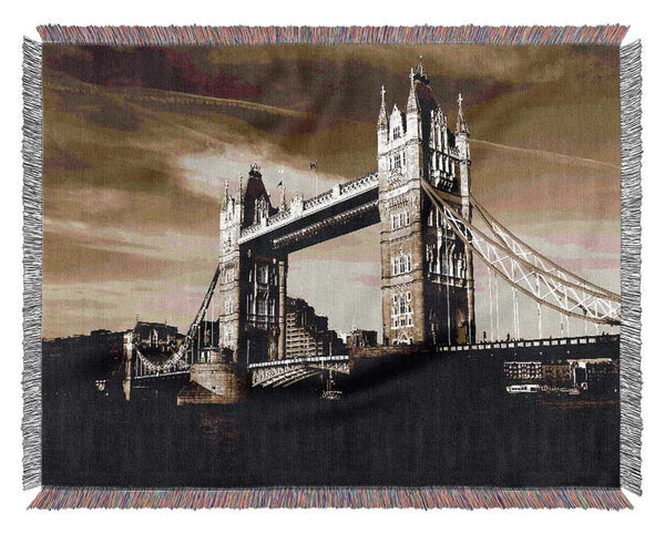London Brown Beauty Woven Blanket