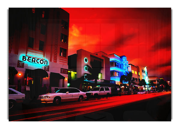Los Angeles Rotes Leuchten