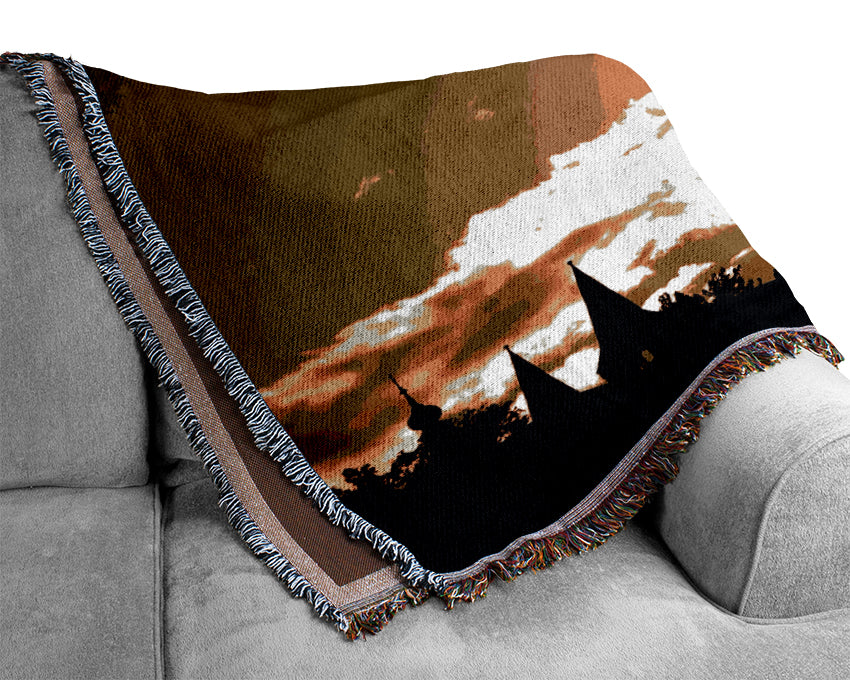Matthias Church Silhouette Woven Blanket