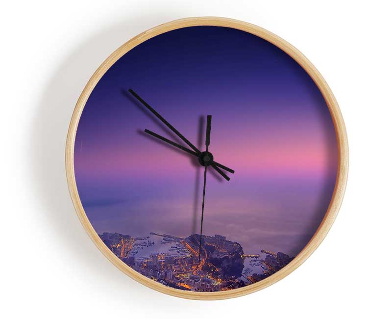 Monte Carlo Monaco Mist Clock - Wallart-Direct UK