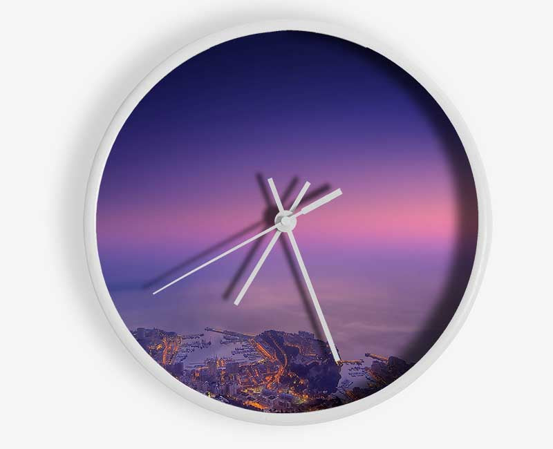Monte Carlo Monaco Mist Clock - Wallart-Direct UK