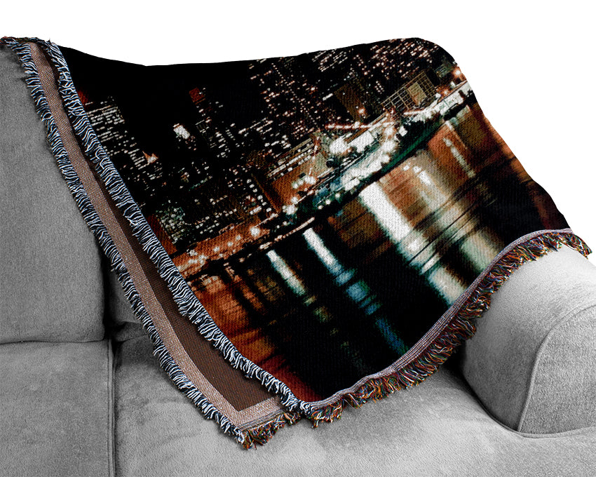 New York City Glow Woven Blanket