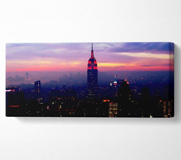 New York Empire State Pink Glow