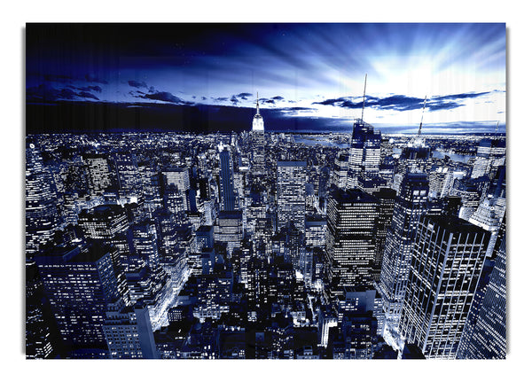 New York in Blau 