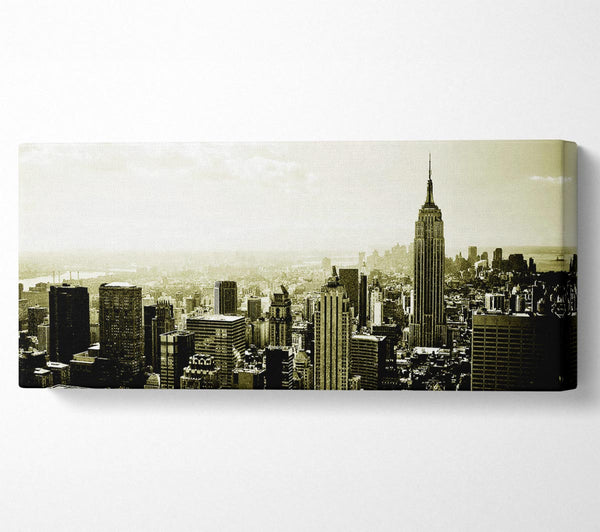 New York Skyline Sepia