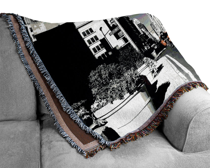 New York Taxi Woven Blanket