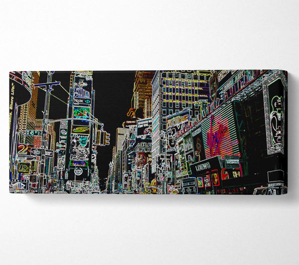 New York Times Square Psychedelic