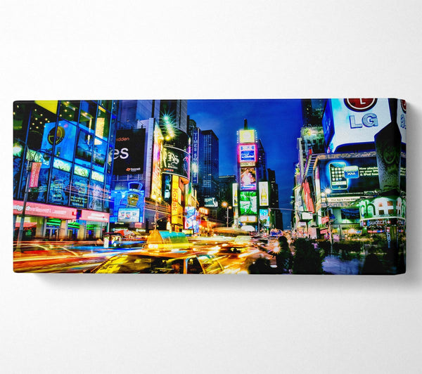 Nyc 5Th Avenue Taxi Blur