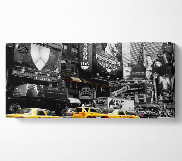 Nyc Broadway Cabs B n W Yellow