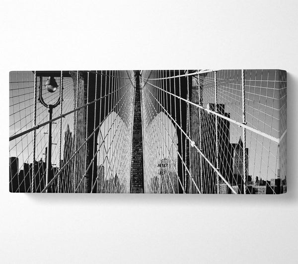NYC Brooklyn Bridge Architect B n W