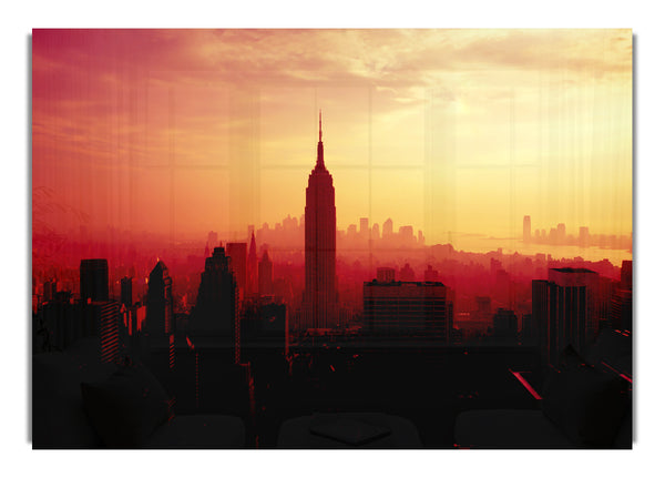 New York Empire State Building bei Sonnenuntergang 