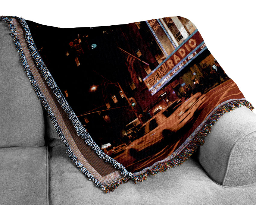 Nyc Radio City Music Hall Woven Blanket