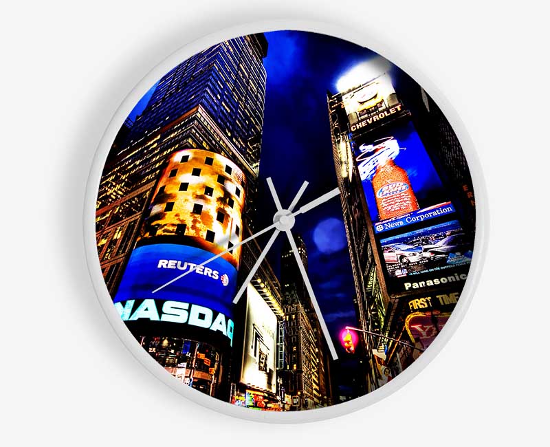 NYC Times Square Lights Clock - Wallart-Direct UK