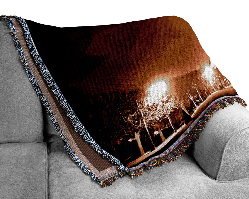 Paris Eiffel Tower Retro Woven Blanket