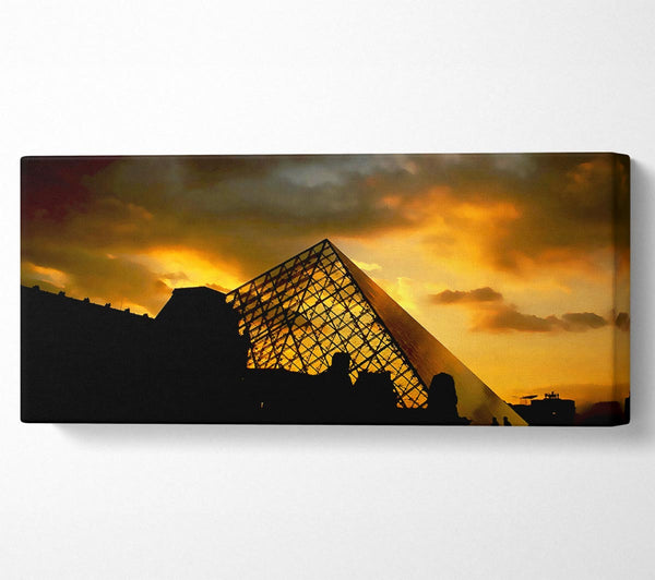 Paris Louvre Pyramid At First Light