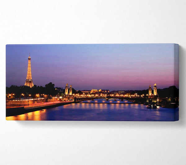 Paris Seine River At Night