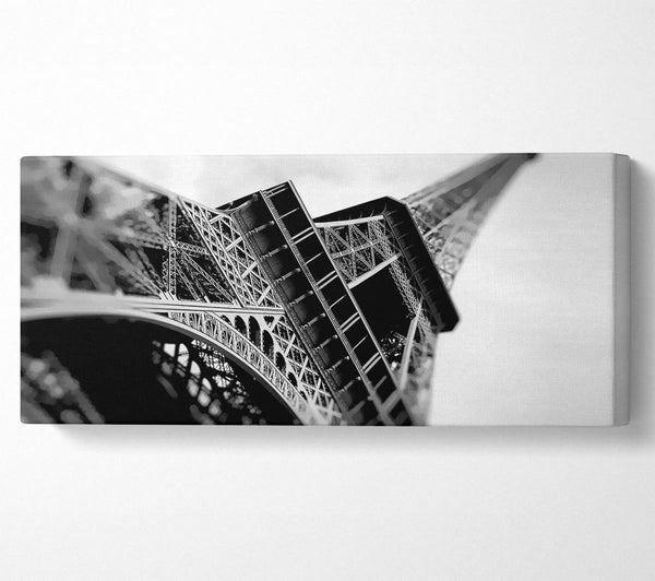 Paris Under The Eiffel Tower B n W