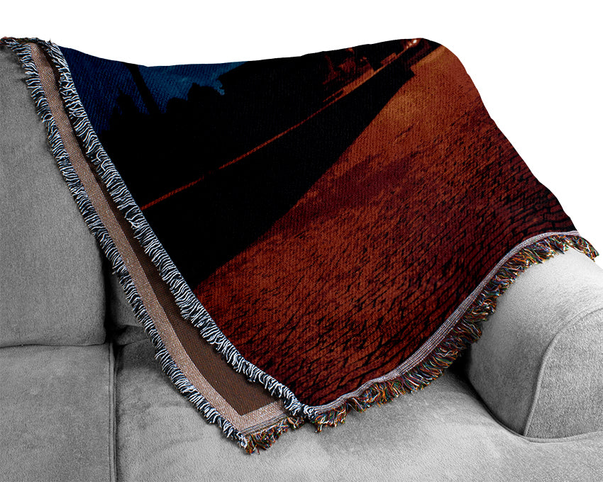 Prague Night Lights Woven Blanket