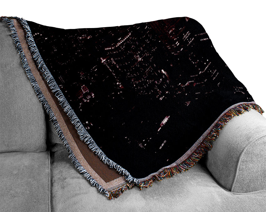 Purple City Woven Blanket