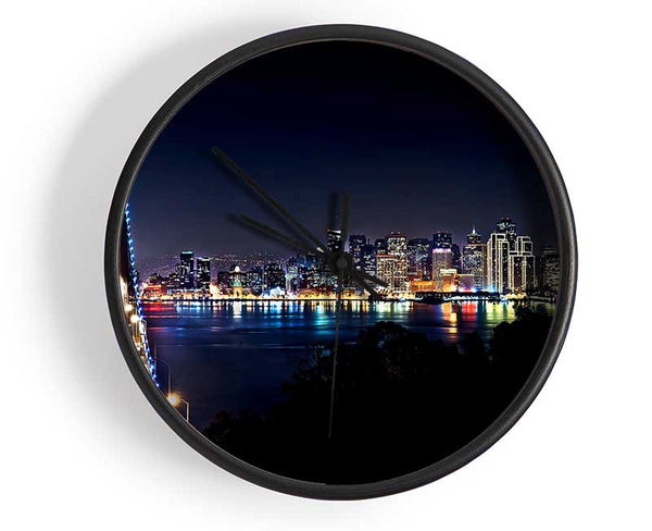 San Francisco At Night Clock - Wallart-Direct UK