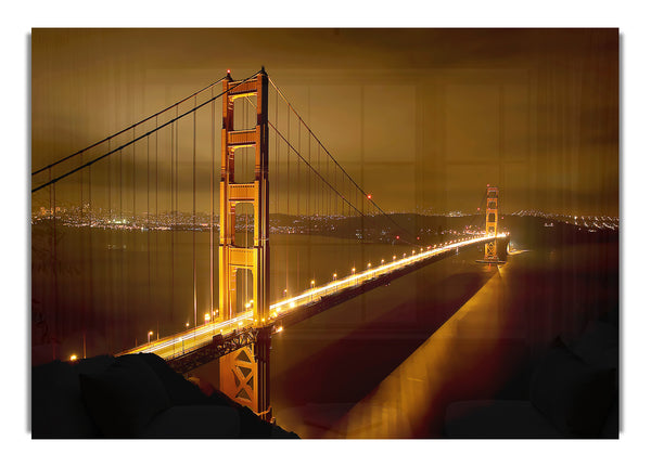 San Francisco Bridge Golden Mist