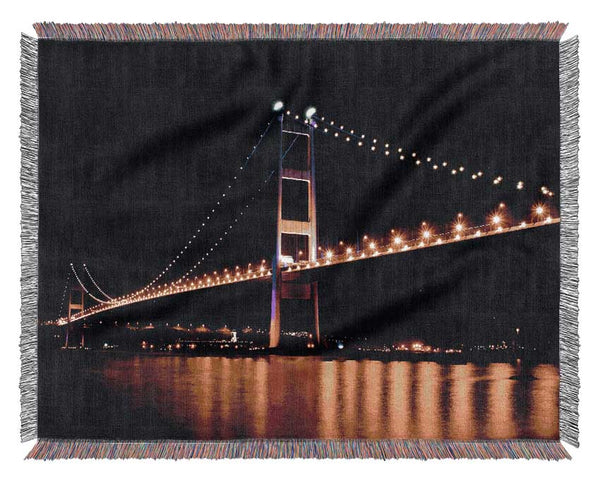 San Francisco Bridge Reflections Woven Blanket