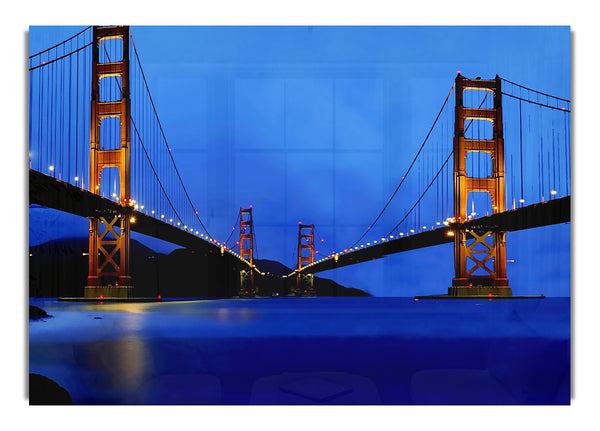 San Francisco Bridge Twins Blue Hue