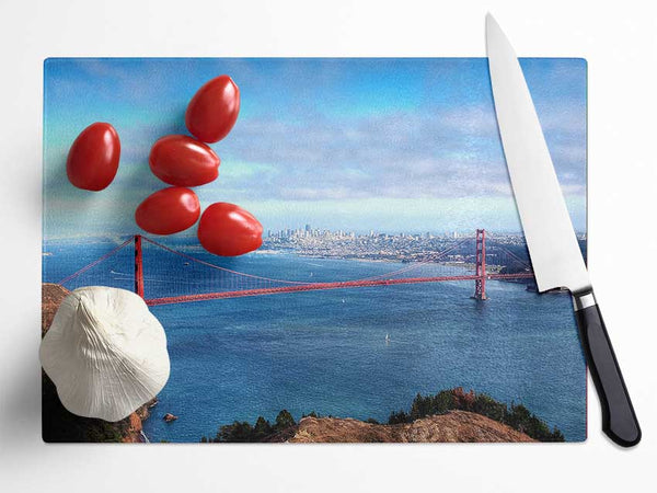 San Francisco Panorama Glass Chopping Board