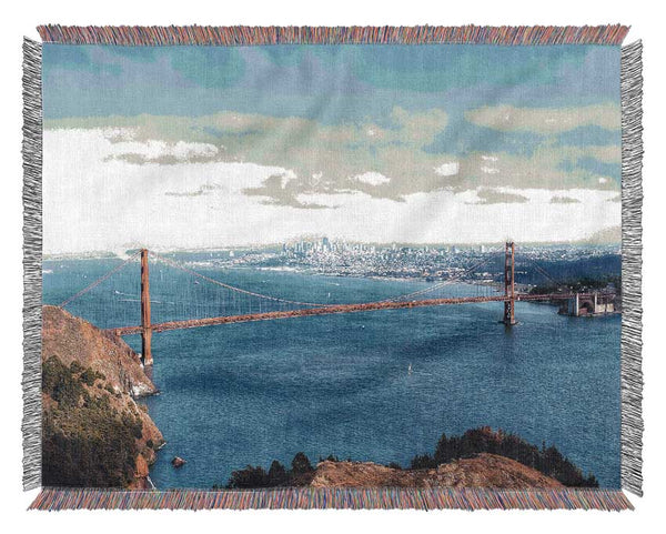 San Francisco Panorama Woven Blanket