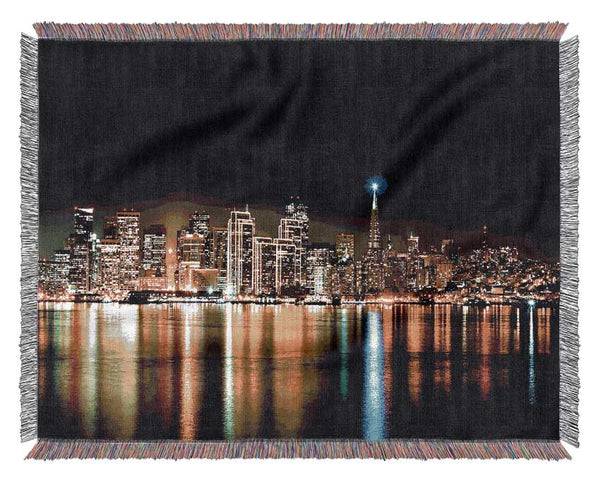 San Francisco Skyline Woven Blanket