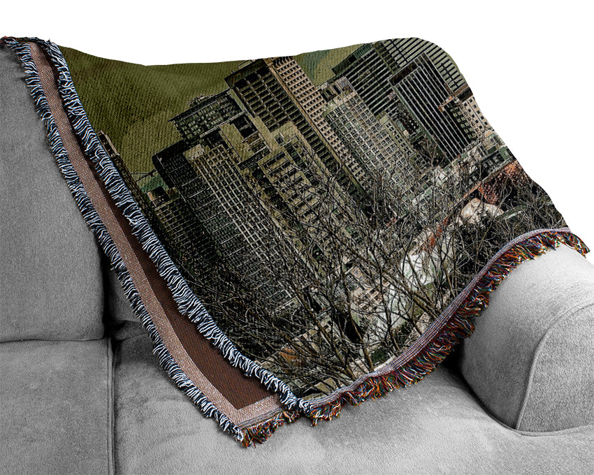 Seattle Tower Woven Blanket