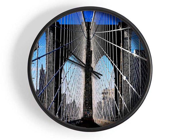 Structure Of Brooklyn Bridge Clock - Wallart-Direct UK