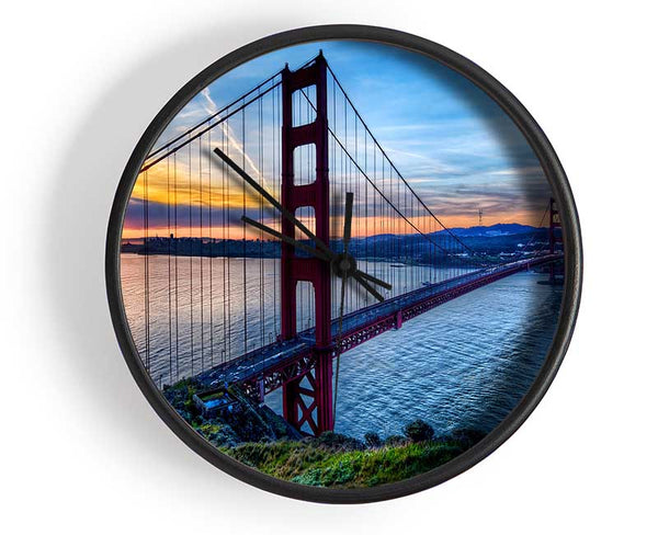 Sunrise At San Francisco Clock - Wallart-Direct UK