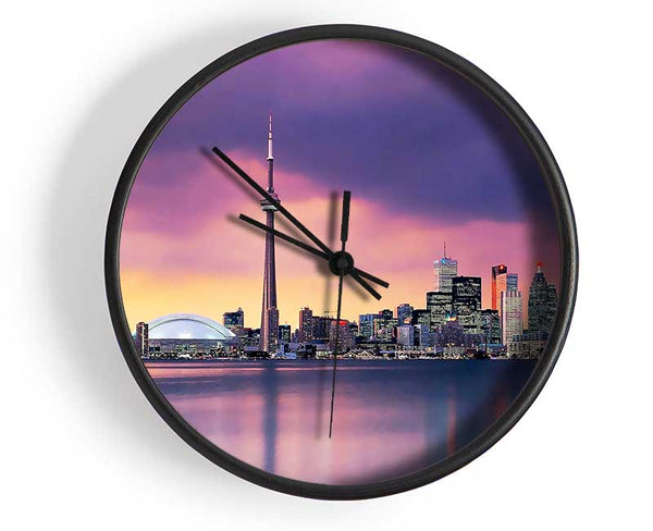 Surreal City Waters Clock - Wallart-Direct UK