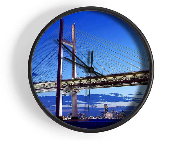 Suspension Bridge Nights Clock - Wallart-Direct UK