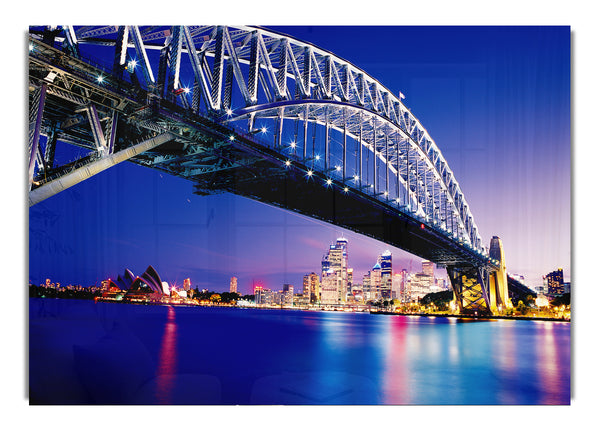 Sydney Harbour Bridge Blue Night