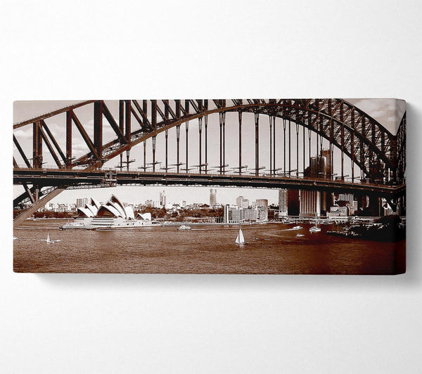 Sydney Harbour Bridge braune Gewässer