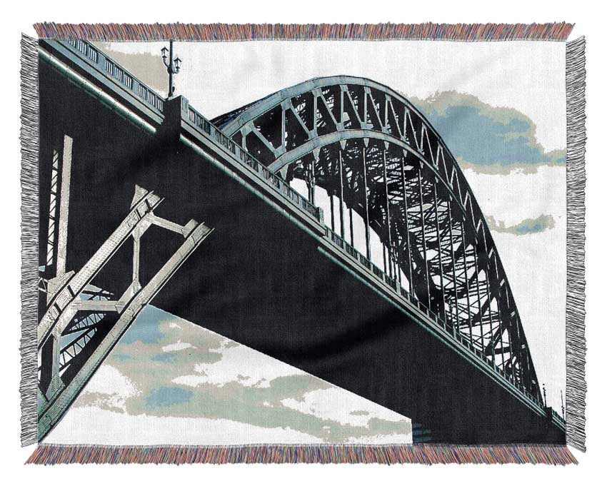 Sydney Harbour Bridge Close-Up Woven Blanket