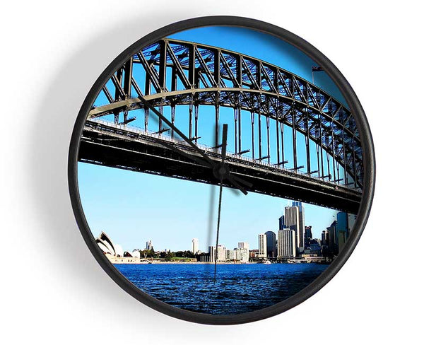 Sydney Harbour Bridge Day Time Clock - Wallart-Direct UK