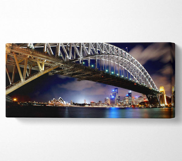 Sydney Harbour Bridge Nachtlichtreflexionen
