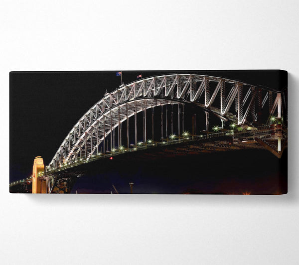 Nachtlichter der Sydney Harbour Bridge