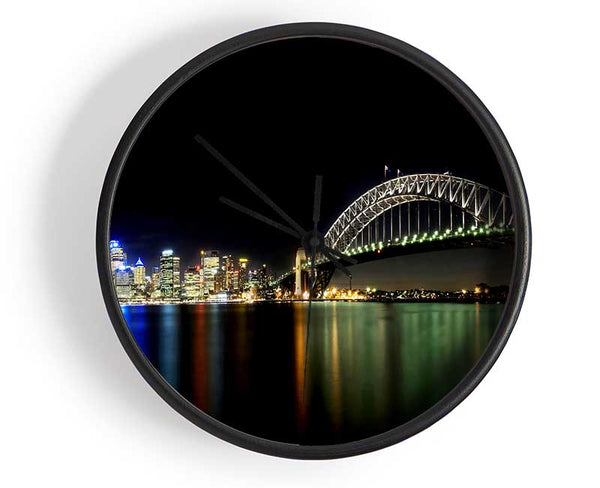Sydney Harbour Bridge Opera House Clock - Wallart-Direct UK