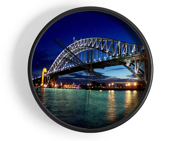 Sydney Harbour Bridge Reflections Clock - Wallart-Direct UK